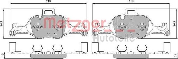 Metzger 1170856 - Kit pastiglie freno, Freno a disco autozon.pro