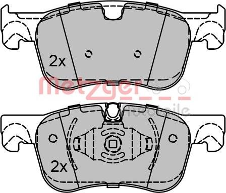 Metzger 1170804 - Kit pastiglie freno, Freno a disco autozon.pro