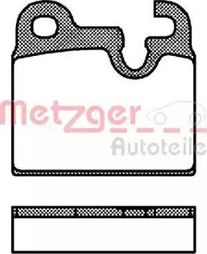 Metzger 1170807 - Kit pastiglie freno, Freno a disco autozon.pro