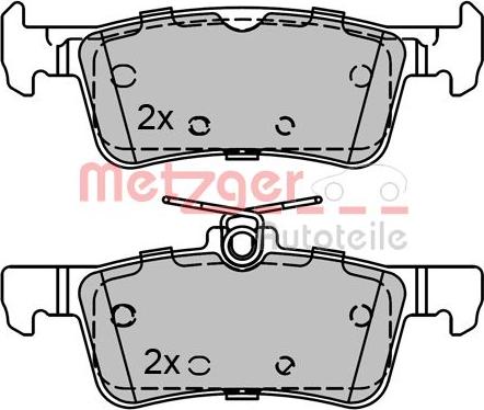 Metzger 1170810 - Kit pastiglie freno, Freno a disco autozon.pro