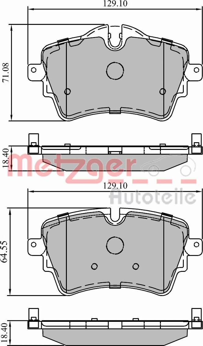 Metzger 1170833 - Kit pastiglie freno, Freno a disco autozon.pro