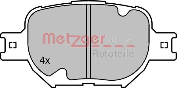 Metzger 1170823 - Kit pastiglie freno, Freno a disco autozon.pro