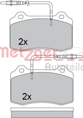 Metzger 1170399 - Kit pastiglie freno, Freno a disco autozon.pro