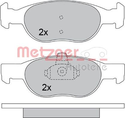 Metzger 1170390 - Kit pastiglie freno, Freno a disco autozon.pro