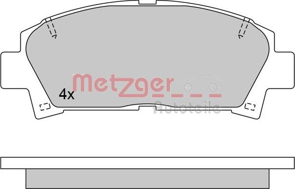 Metzger 1170398 - Kit pastiglie freno, Freno a disco autozon.pro