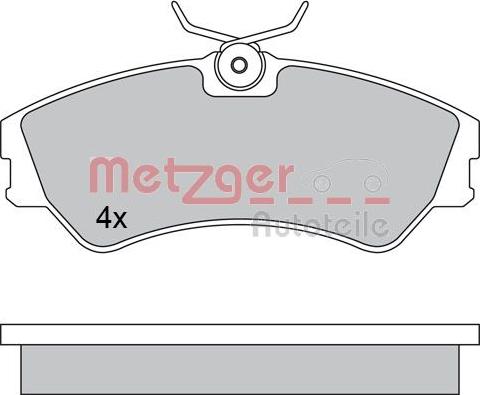 Metzger 1170397 - Kit pastiglie freno, Freno a disco autozon.pro