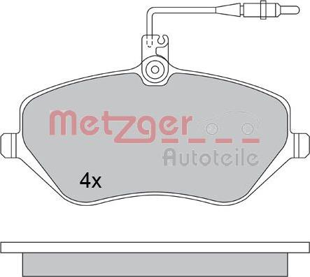 Metzger 1170346 - Kit pastiglie freno, Freno a disco autozon.pro