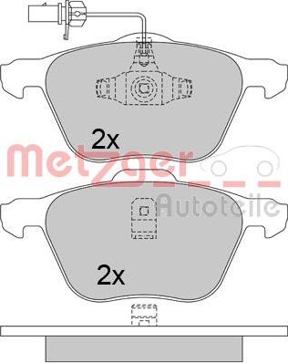 Metzger 1170342 - Kit pastiglie freno, Freno a disco autozon.pro