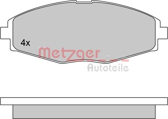 Metzger 1170354 - Kit pastiglie freno, Freno a disco autozon.pro