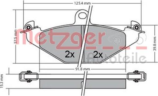 Metzger 1170362 - Kit pastiglie freno, Freno a disco autozon.pro