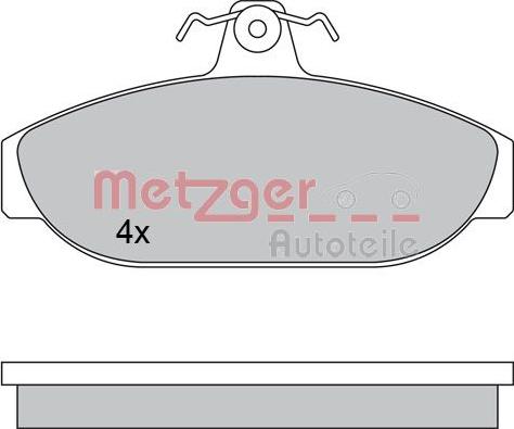 Metzger 1170315 - Kit pastiglie freno, Freno a disco autozon.pro