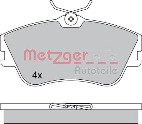 Metzger 1170389 - Kit pastiglie freno, Freno a disco autozon.pro