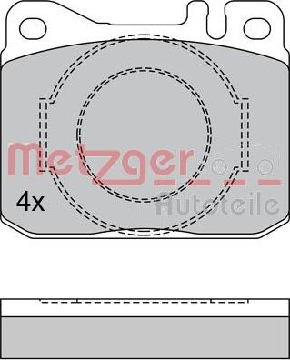 Metzger 1170385 - Kit pastiglie freno, Freno a disco autozon.pro