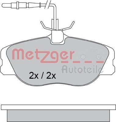 Metzger 1170386 - Kit pastiglie freno, Freno a disco autozon.pro