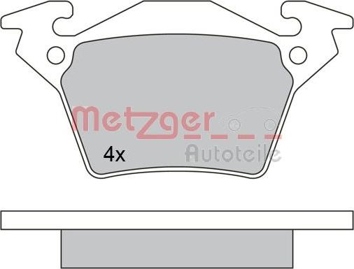 Metzger 1170331 - Kit pastiglie freno, Freno a disco autozon.pro