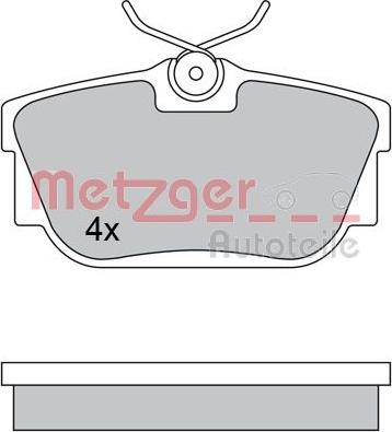 Metzger 1170332 - Kit pastiglie freno, Freno a disco autozon.pro