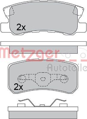 Metzger 1170323 - Kit pastiglie freno, Freno a disco autozon.pro