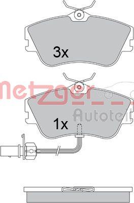 Metzger 1170376 - Kit pastiglie freno, Freno a disco autozon.pro