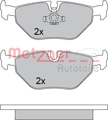 Metzger 1170371 - Kit pastiglie freno, Freno a disco autozon.pro