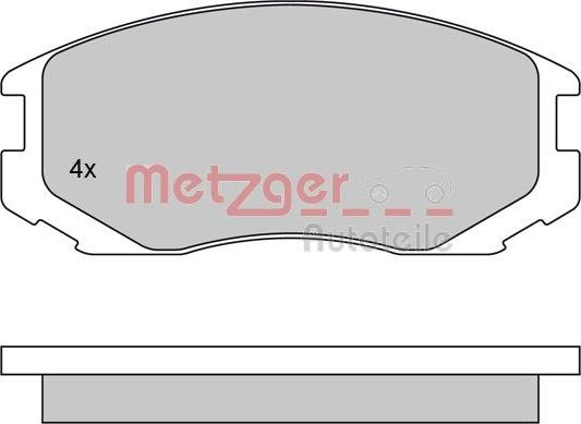 Metzger 1170294 - Kit pastiglie freno, Freno a disco autozon.pro