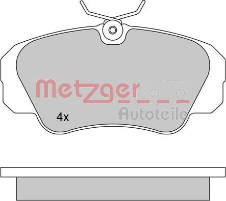 Metzger 1170245 - Kit pastiglie freno, Freno a disco autozon.pro