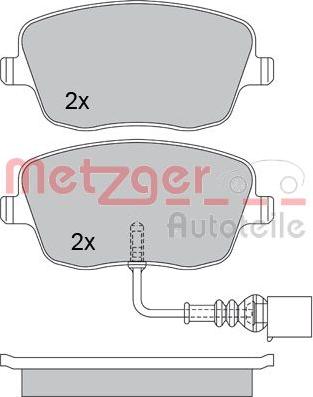 Metzger 1170246 - Kit pastiglie freno, Freno a disco autozon.pro