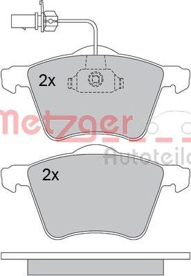 Metzger 1170261 - Kit pastiglie freno, Freno a disco autozon.pro