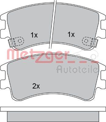 Metzger 1170200 - Kit pastiglie freno, Freno a disco autozon.pro