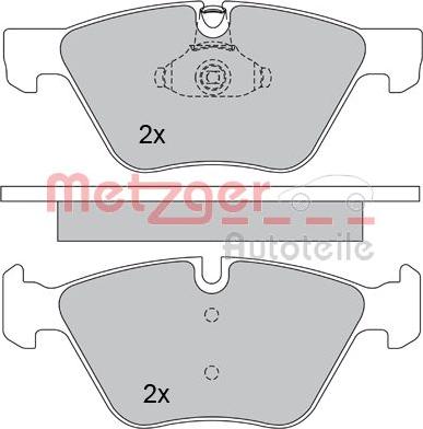 Metzger 1170203 - Kit pastiglie freno, Freno a disco autozon.pro