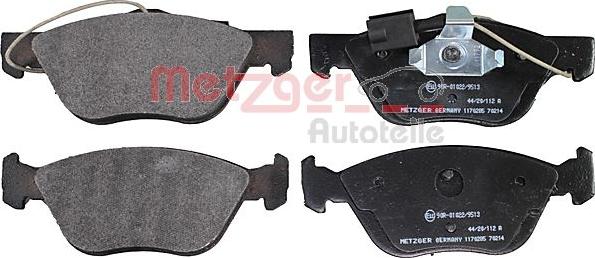 Metzger 1170285 - Kit pastiglie freno, Freno a disco autozon.pro