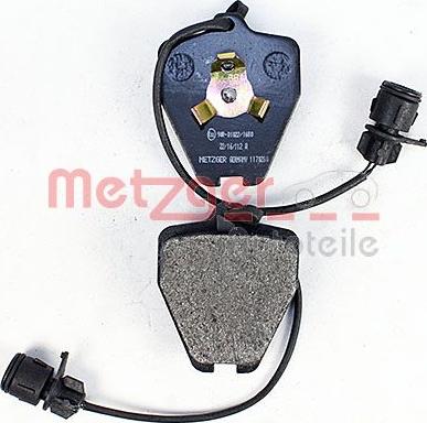 Metzger 1170280 - Kit pastiglie freno, Freno a disco autozon.pro