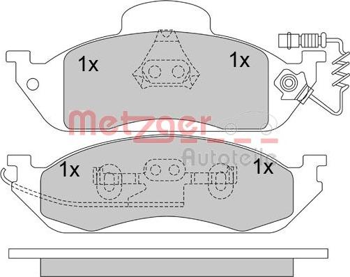 Mercedes-Benz 1634200320 - Kit pastiglie freno, Freno a disco autozon.pro