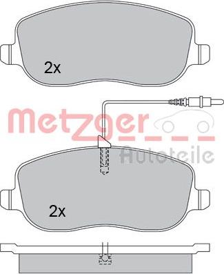 Metzger 1170232 - Kit pastiglie freno, Freno a disco autozon.pro