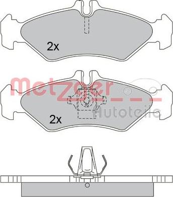 Metzger 1170237 - Kit pastiglie freno, Freno a disco autozon.pro