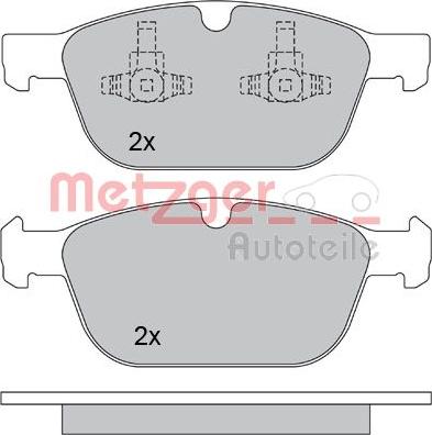 Metzger 1170229 - Kit pastiglie freno, Freno a disco autozon.pro