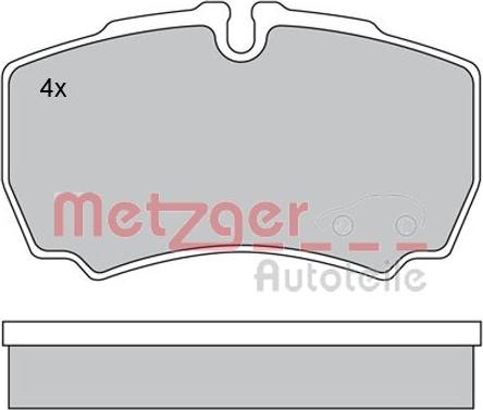 Metzger 1170226 - Kit pastiglie freno, Freno a disco autozon.pro