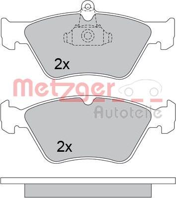 Metzger 1170279 - Kit pastiglie freno, Freno a disco autozon.pro