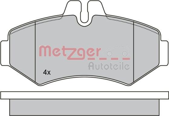 Metzger 1170274 - Kit pastiglie freno, Freno a disco autozon.pro