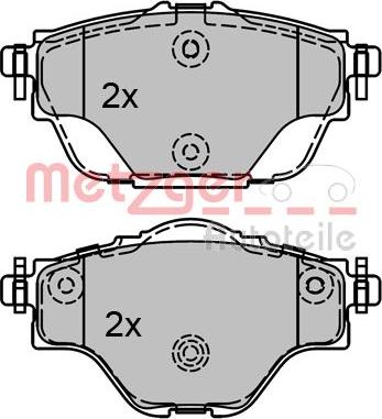 Metzger 1170794 - Kit pastiglie freno, Freno a disco autozon.pro