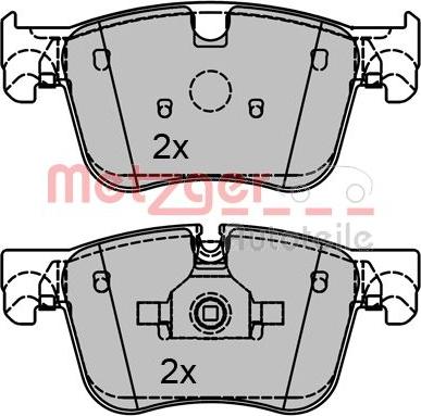 Metzger 1170796 - Kit pastiglie freno, Freno a disco autozon.pro