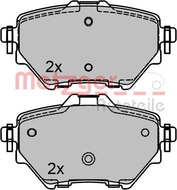 Metzger 1170798 - Kit pastiglie freno, Freno a disco autozon.pro