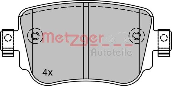 Metzger 1170792 - Kit pastiglie freno, Freno a disco autozon.pro