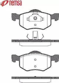 Metzger 1170752 - Kit pastiglie freno, Freno a disco autozon.pro