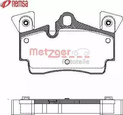 Metzger 1170762 - Kit pastiglie freno, Freno a disco autozon.pro