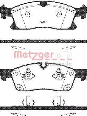 Metzger 1170785 - Kit pastiglie freno, Freno a disco autozon.pro