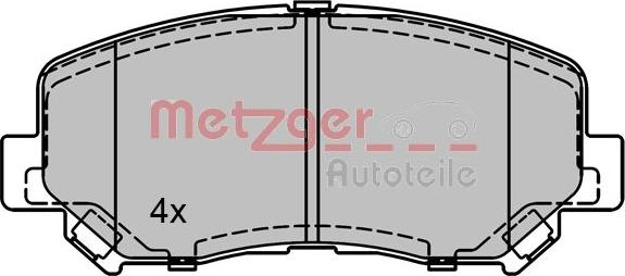 Metzger 1170788 - Kit pastiglie freno, Freno a disco autozon.pro