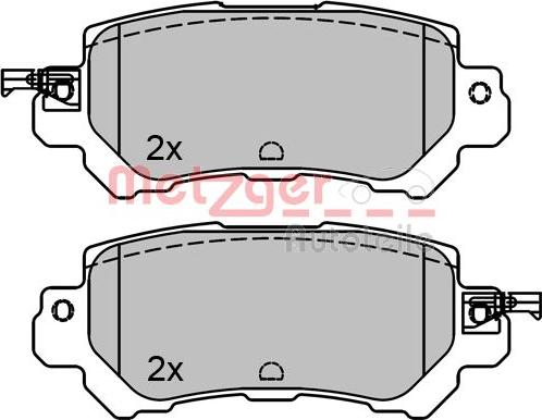 Metzger 1170787 - Kit pastiglie freno, Freno a disco autozon.pro