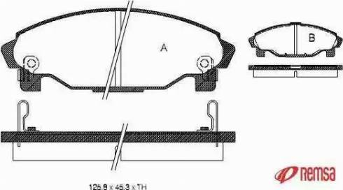 ACDelco AC691481D - Kit pastiglie freno, Freno a disco autozon.pro