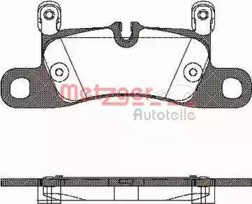 Metzger 1170779 - Kit pastiglie freno, Freno a disco autozon.pro