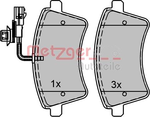 Metzger 1170776 - Kit pastiglie freno, Freno a disco autozon.pro